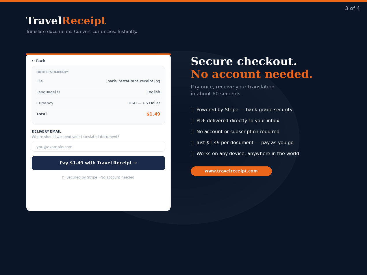 Travel Receipt gallery image