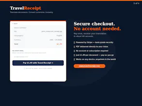 Travel Receipt gallery image
