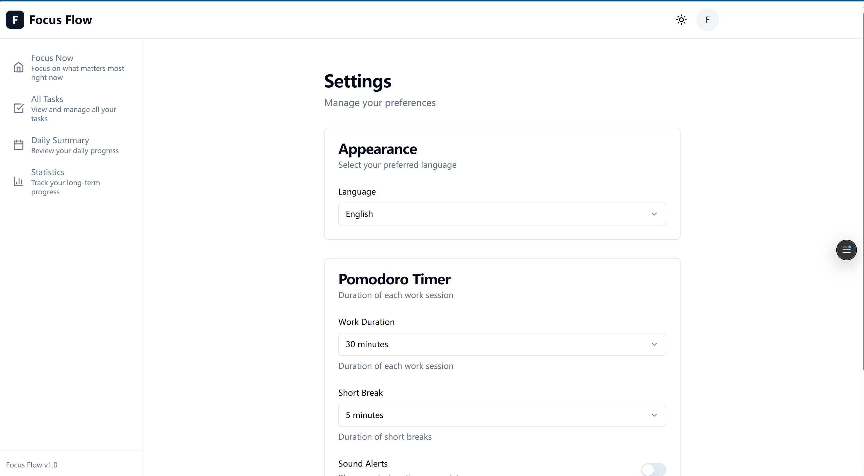 Focus Flow - Screenshot 4 showing product features and functionality