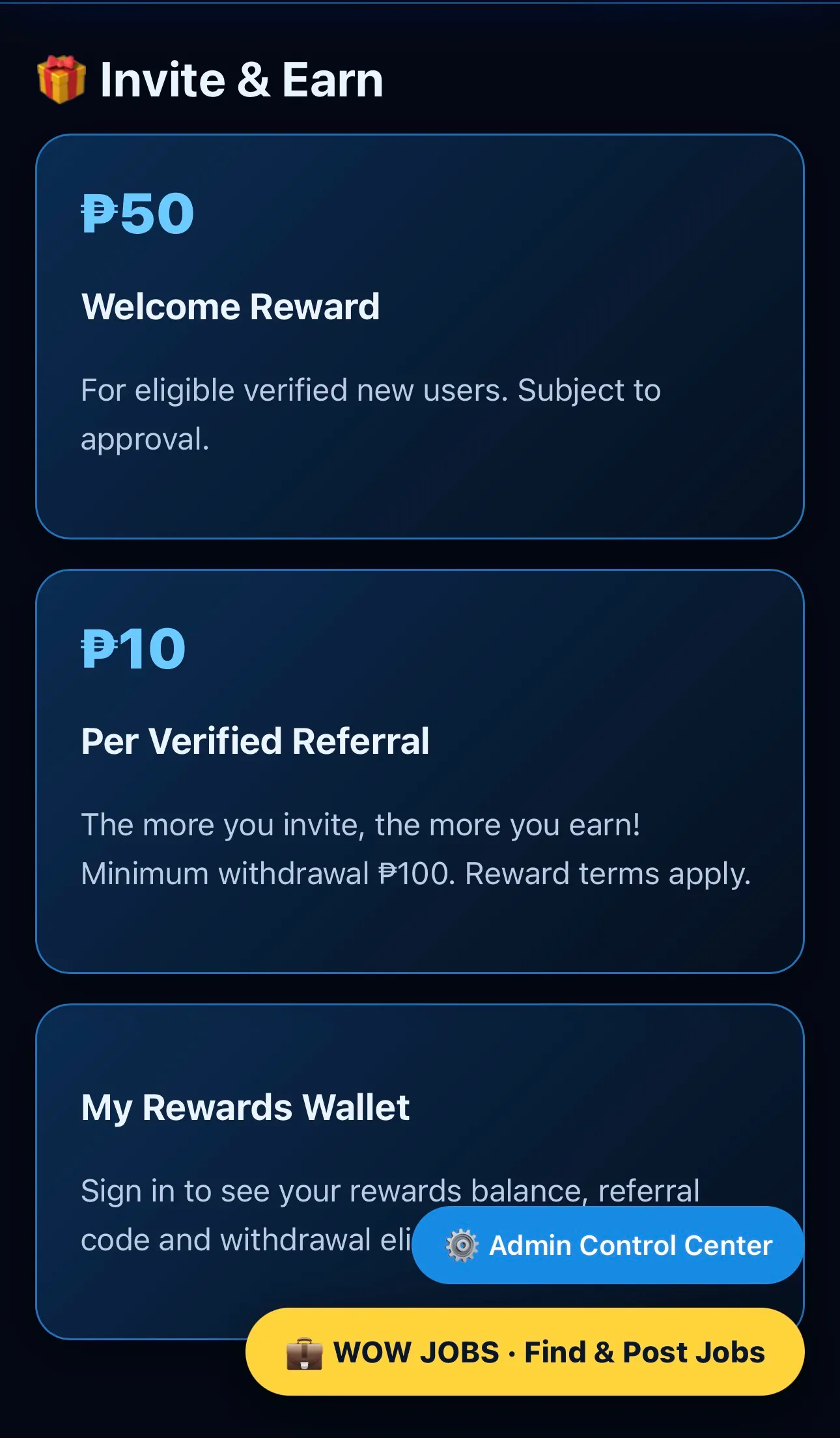 WOW super App gallery image