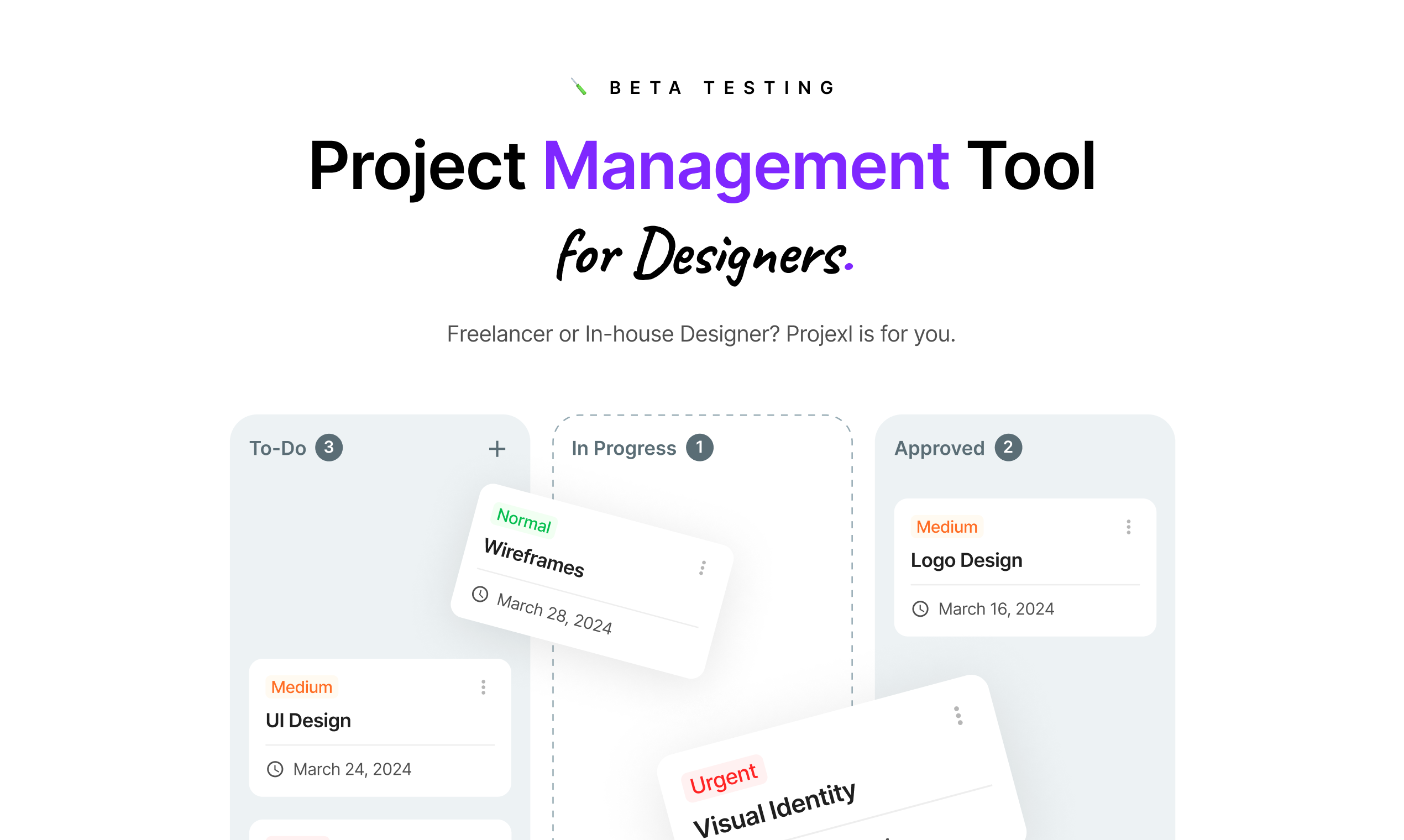 projexl - A project management tool for designers