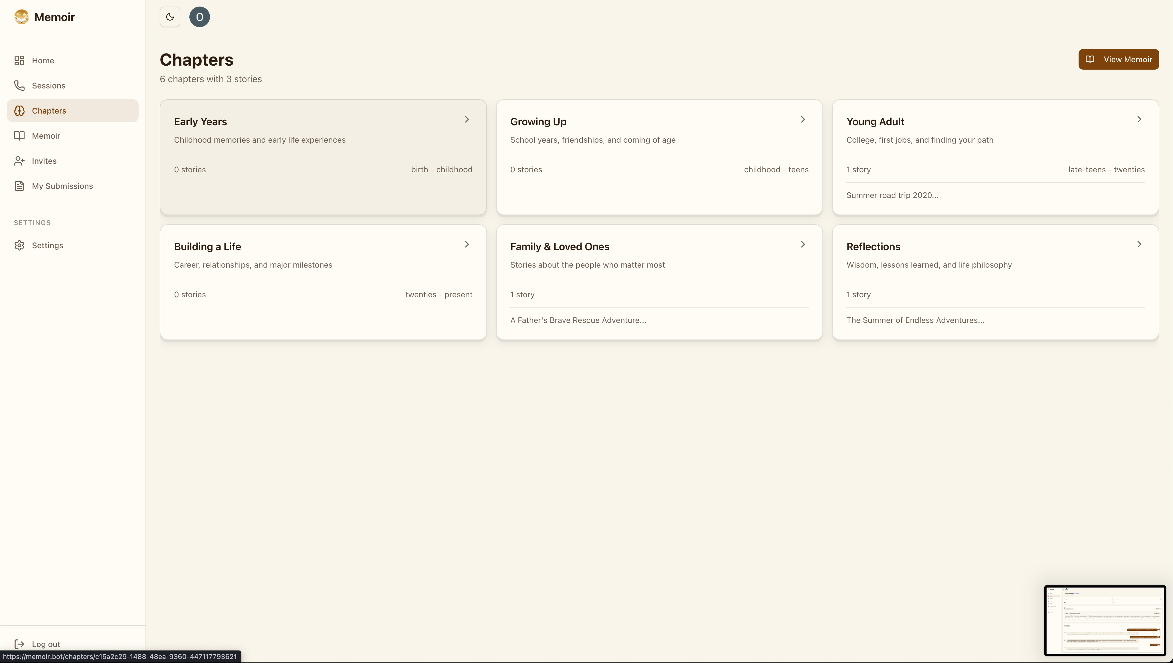 Memoir gallery image