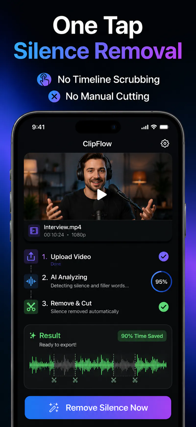 ClipFlow - AI Silence Remover screenshot 2
