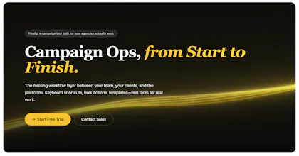 ads Campaign Ops with AI at every step. gallery image