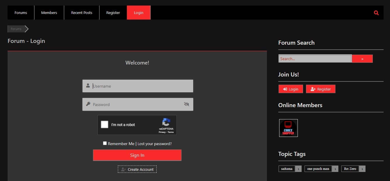 Codex Forums gallery image