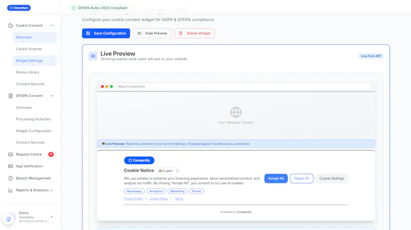 Consently screenshot 8