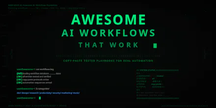 Awesome AI workflows that just work gallery image