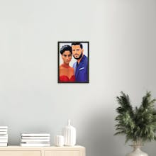 AI-Painted Romantic Printed Portraits gallery image