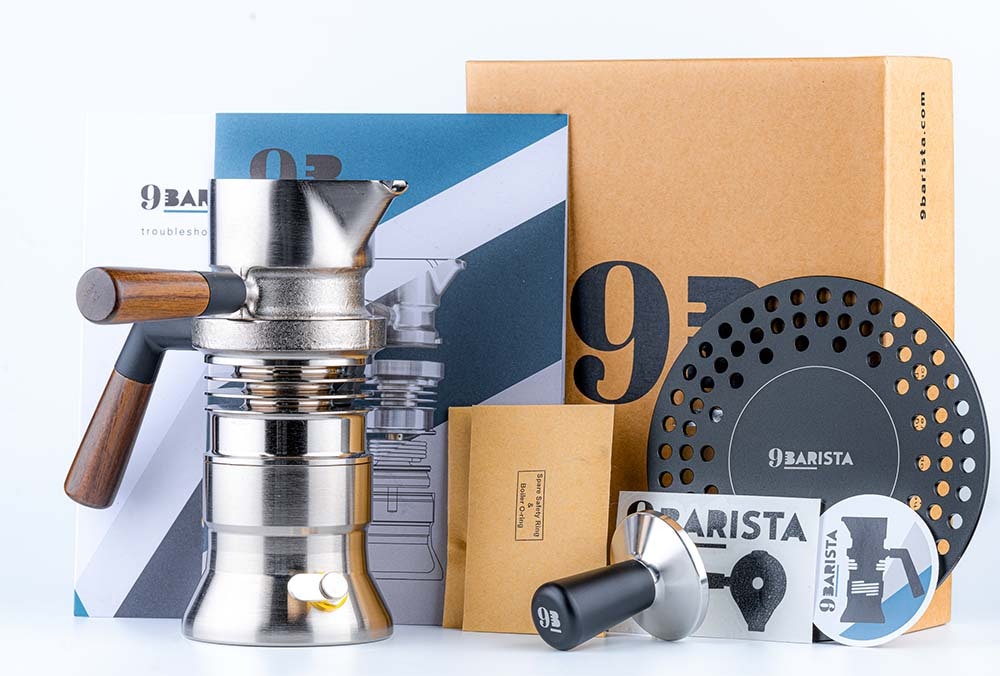 9Barista 커피 머신 - 최초의 바리 스타 등급 스토브 탑 에스프레소 머신. 미디어 6