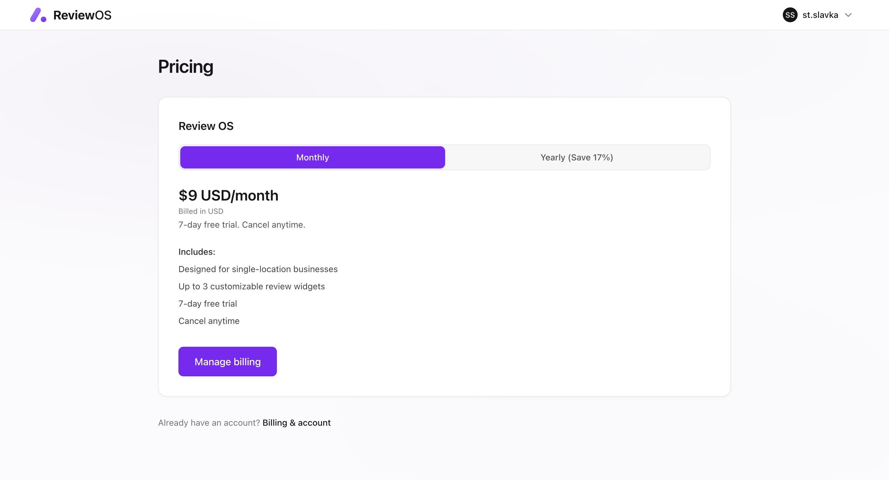 Review OS gallery image