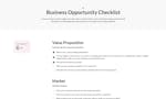 Business Opportunity Checklist image