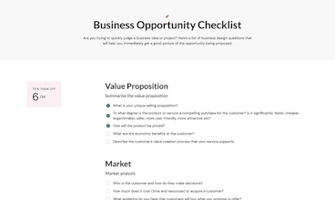 Business Opportunity Checklist gallery image