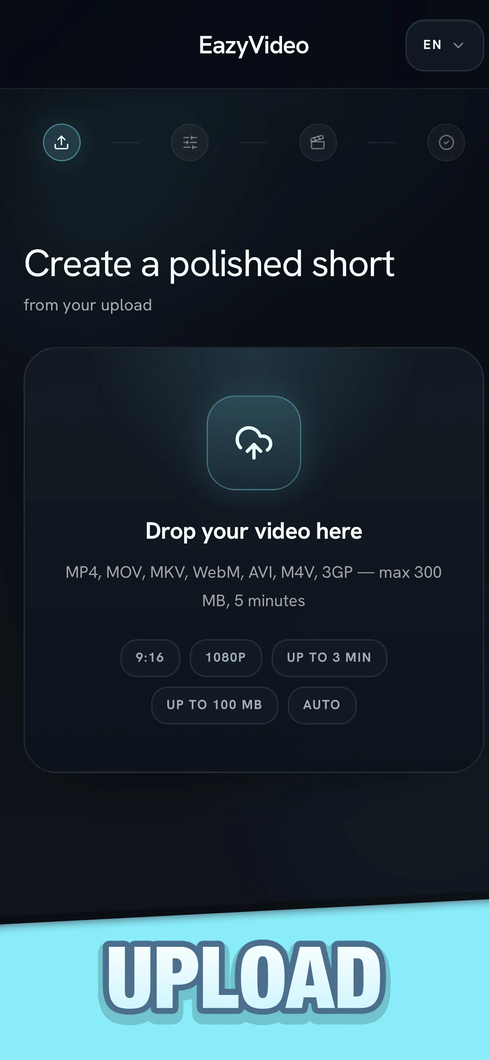 Eazy Video: Pro Shorts Editor screenshot 1