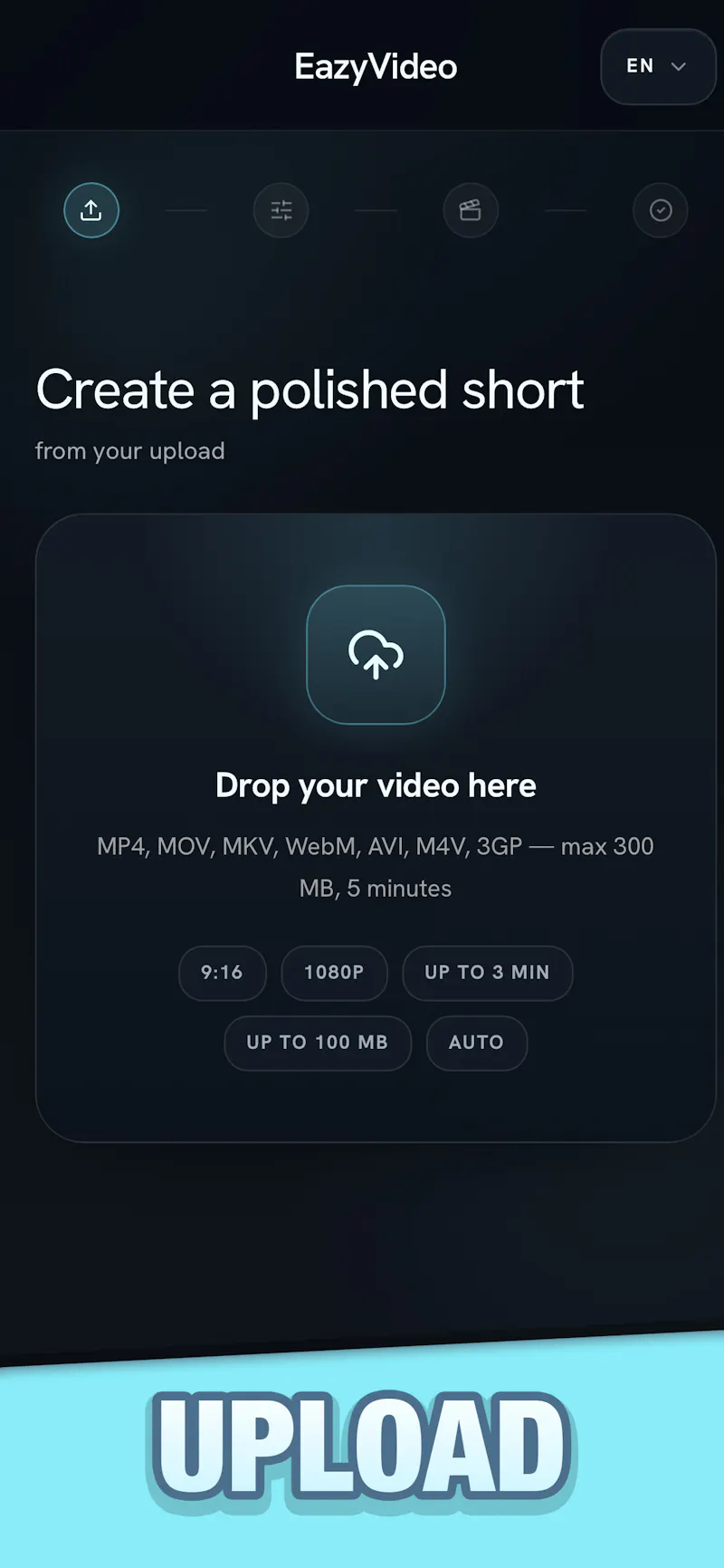 Eazy Video: Pro Shorts Editor screenshot 1