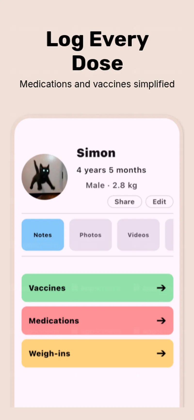 Catitos: Cat Health Tracker screenshot 2