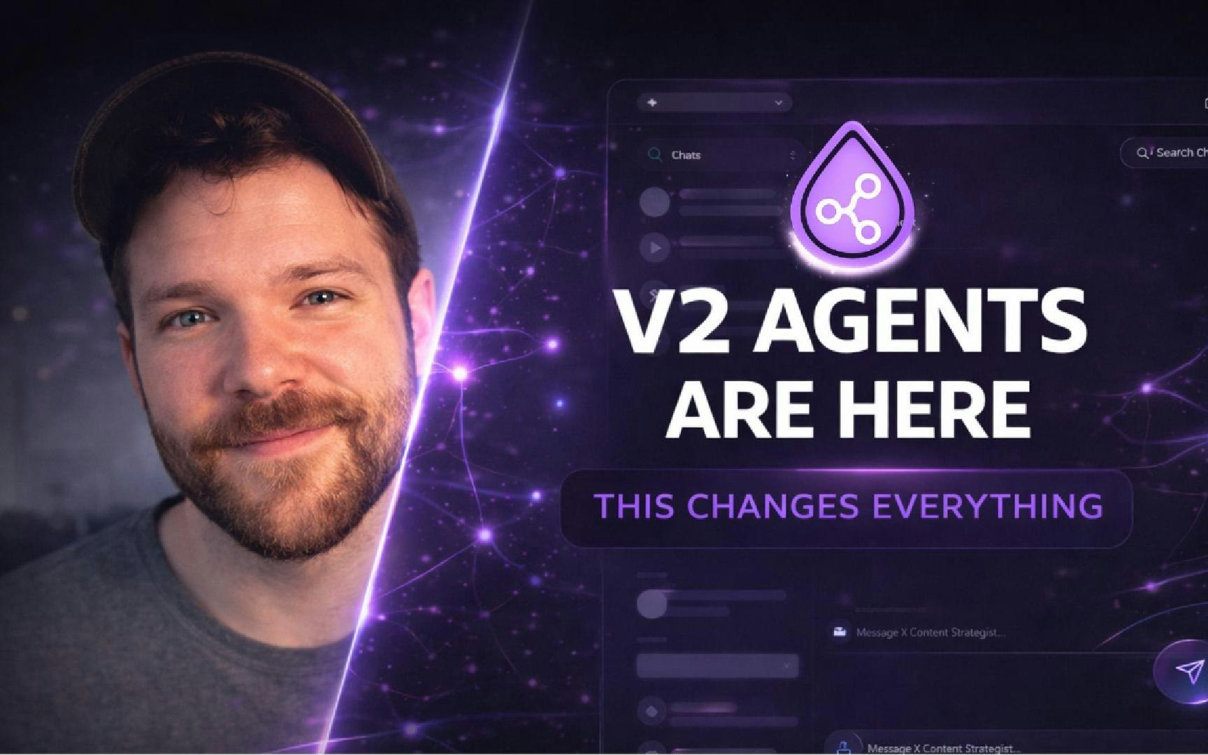 Flowdrop Agents V2 - Main product screenshot demonstrating key features and user interface