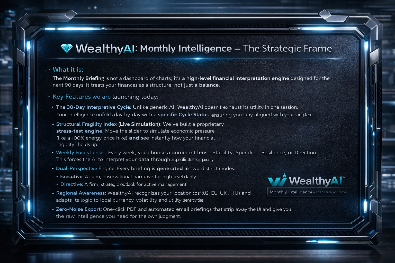 WealthyAI ⧈ gallery image