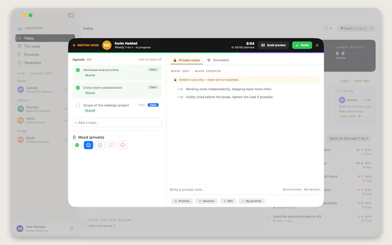 CadenceOne screenshot 2