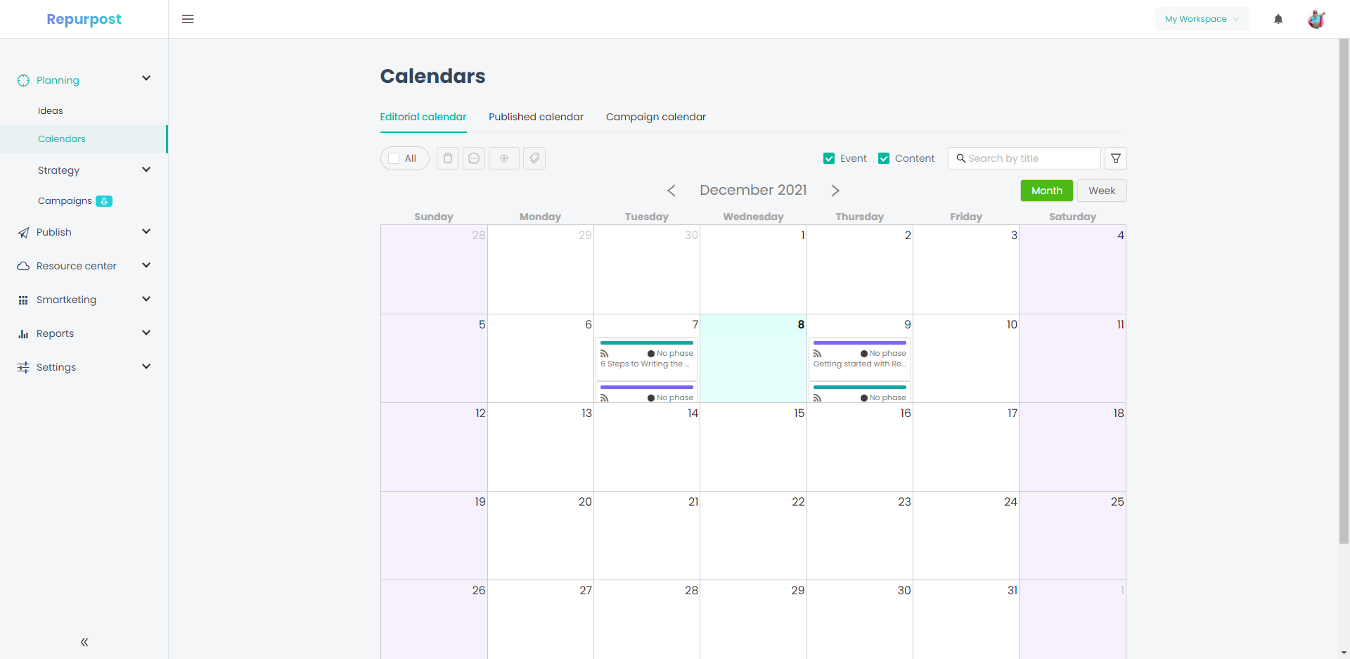 Repurpost Content Experiences gallery image