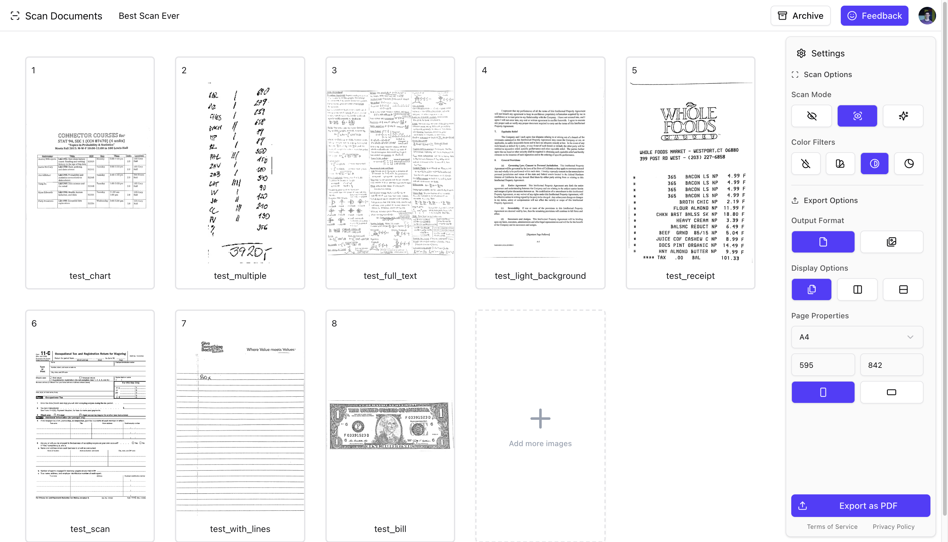Scanner des documents media 2