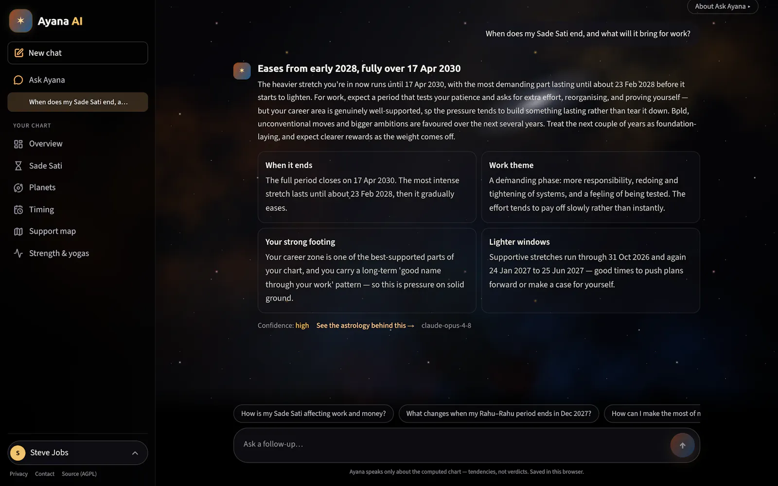 Ayana: Precise Vedic astrology + AI screenshot 6