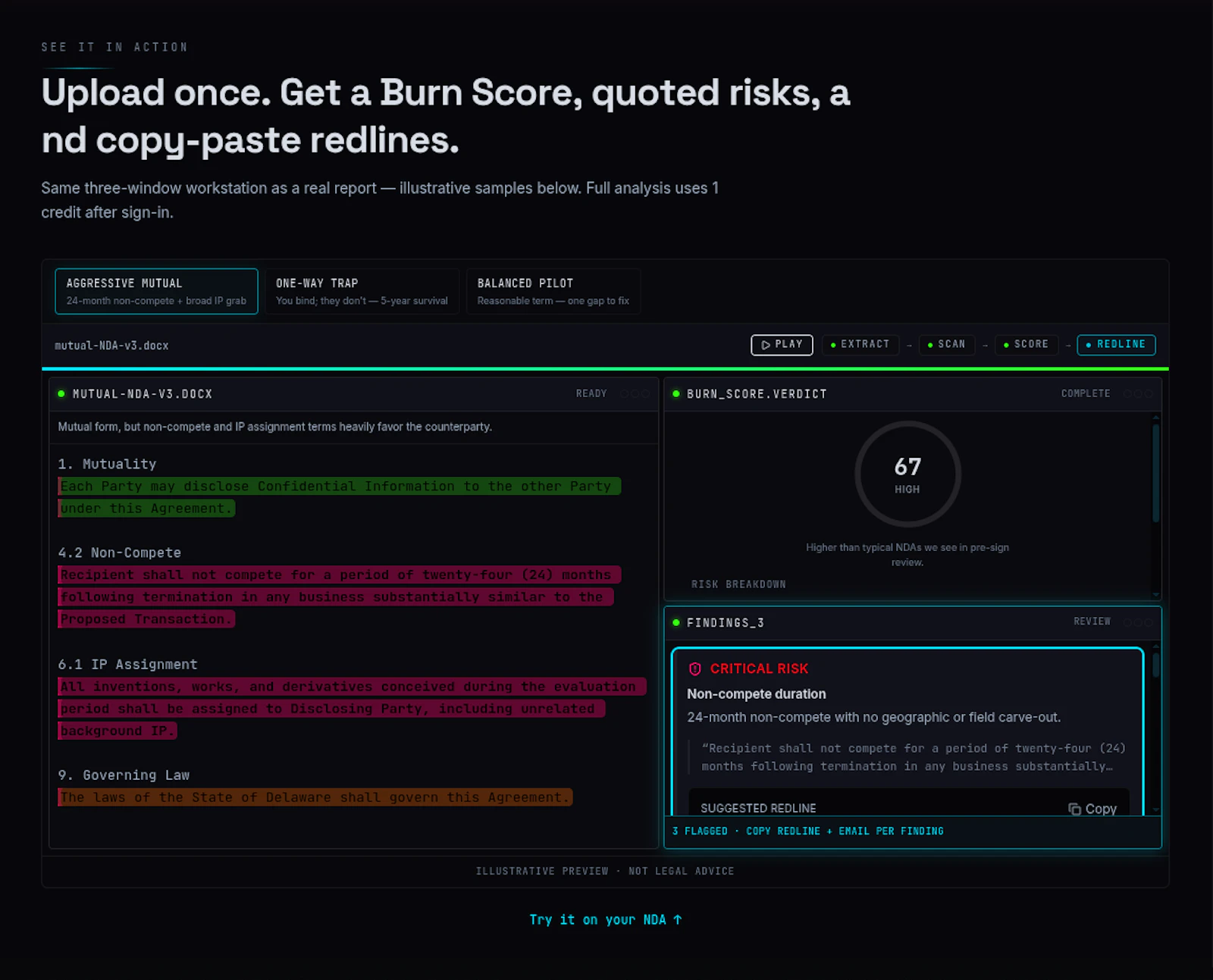 NDAshield: AI NDA Risk Analysis screenshot 2