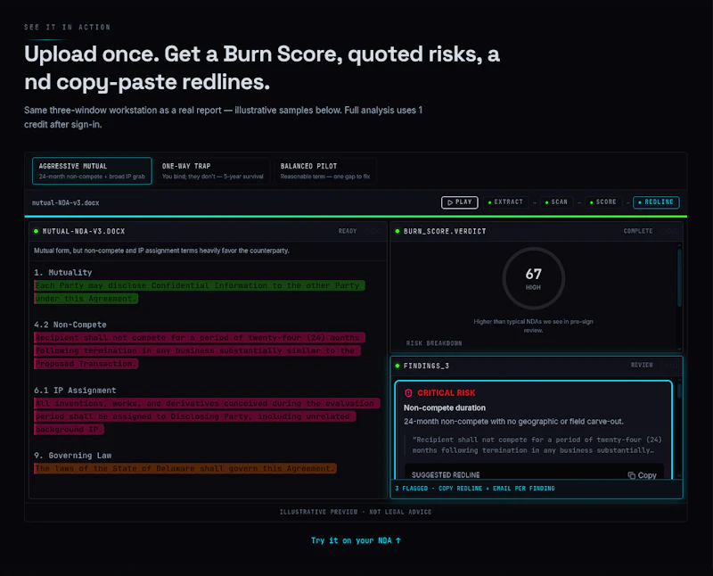 NDAshield: AI NDA Risk Analysis screenshot 2