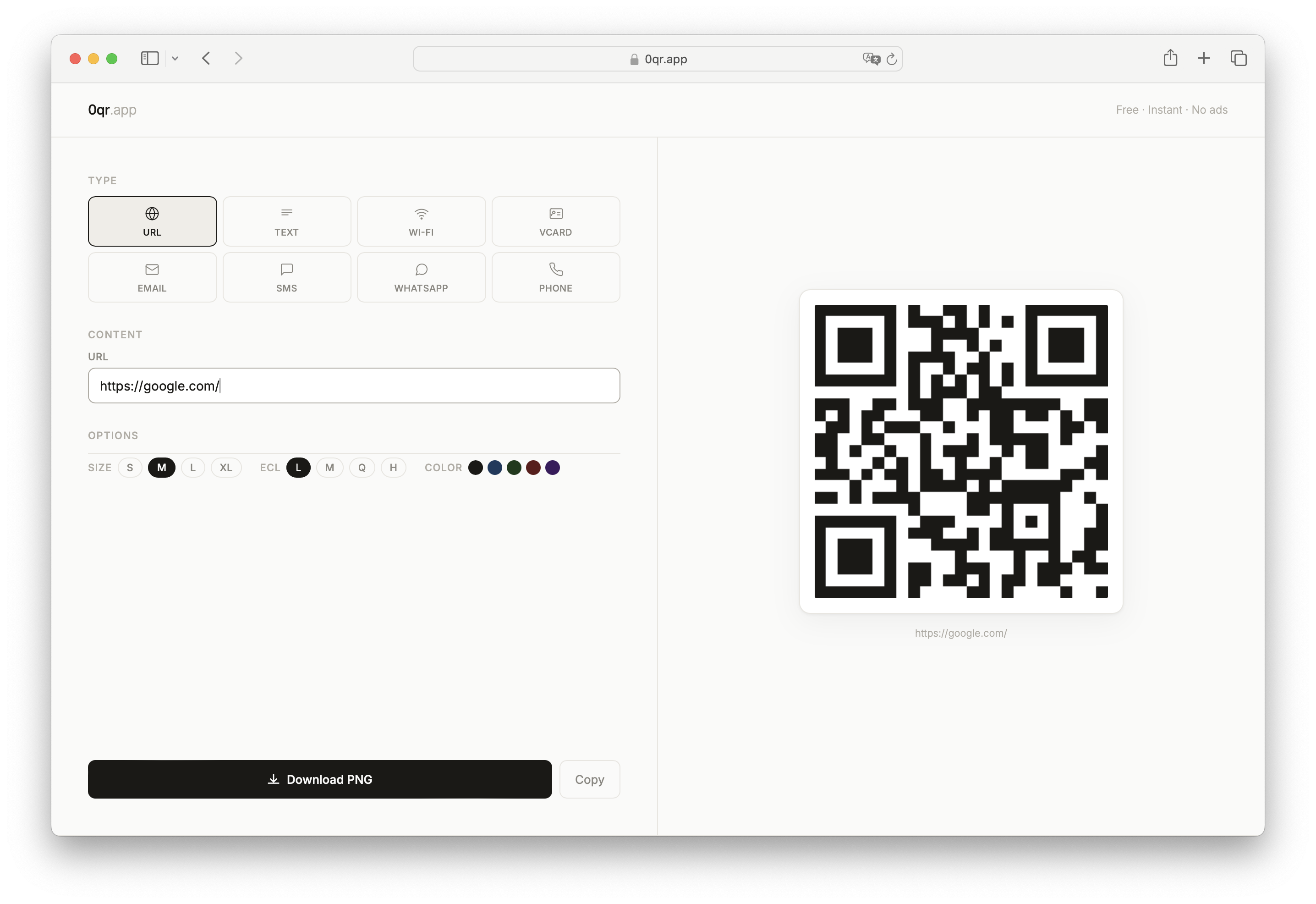 0qr.app — Free QR Code Generator gallery image
