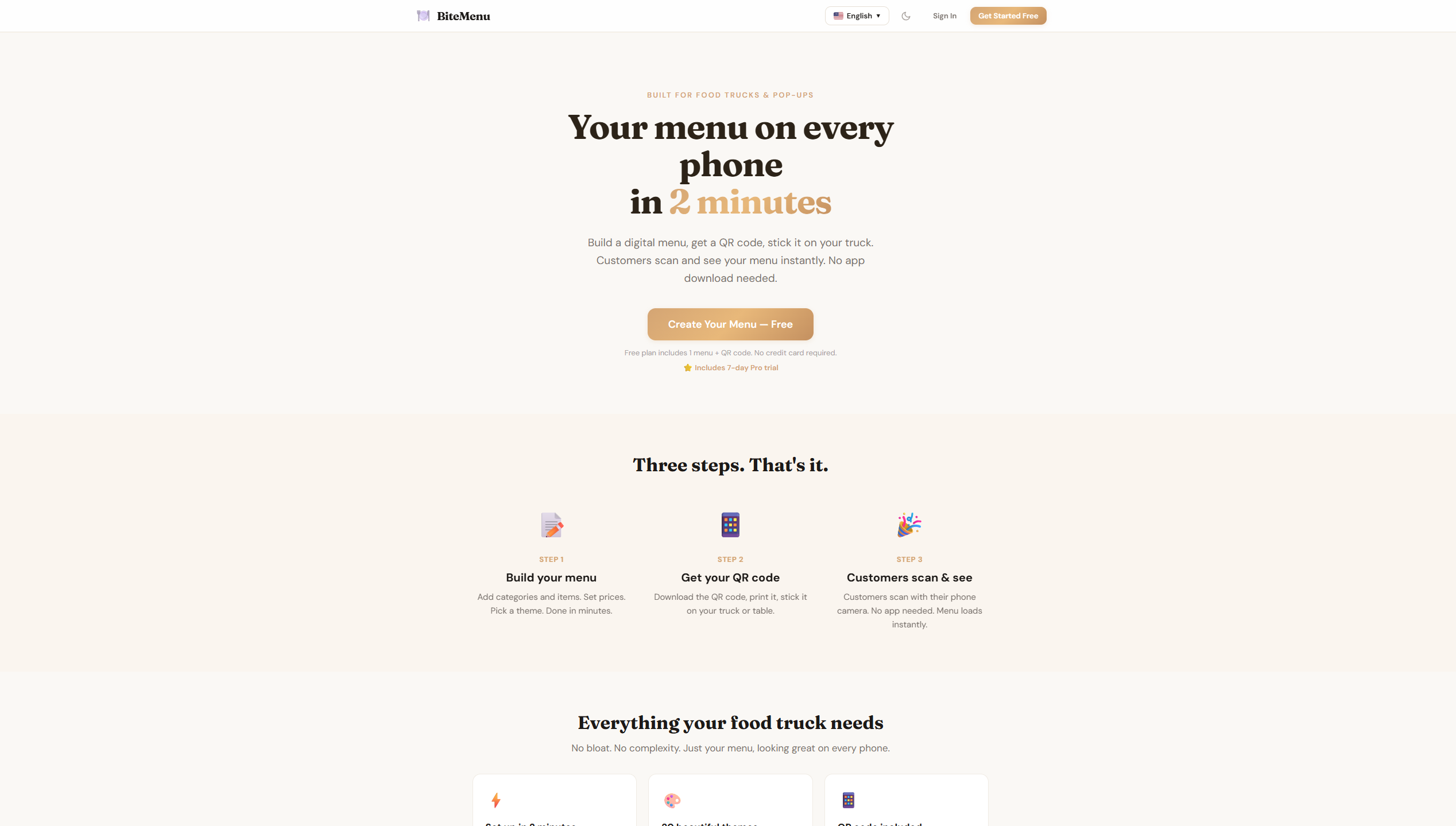 BiteMenu gallery image
