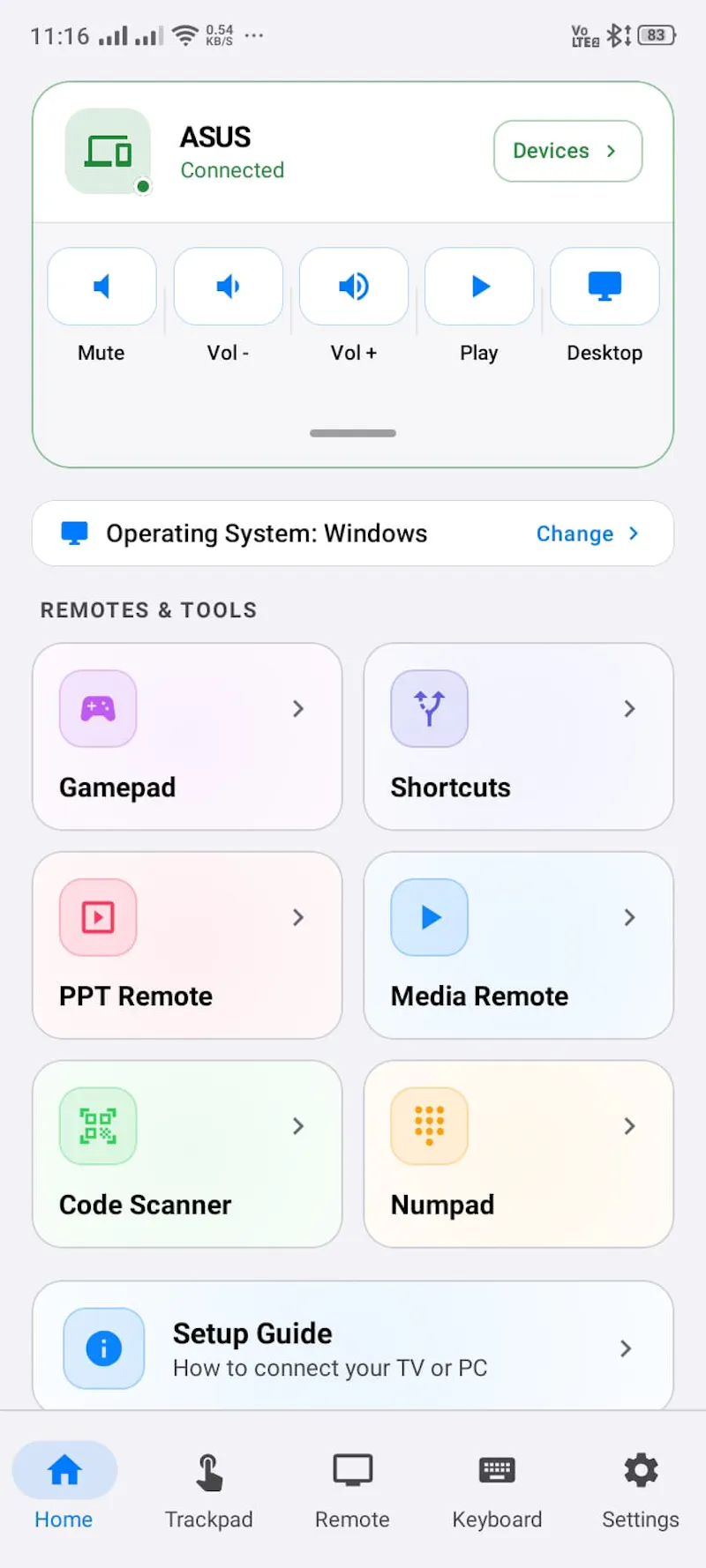 PC Bluetooth Keyboard & Mouse screenshot 1