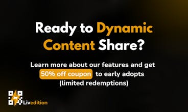 Livedition | Dynamic Content Share gallery image