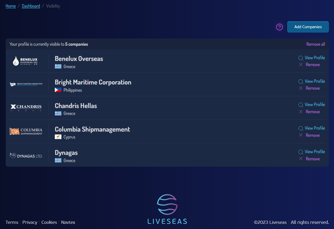 Liveseas - The SeaFarer Network - Una plataforma de redes profesionales para marineros media 7