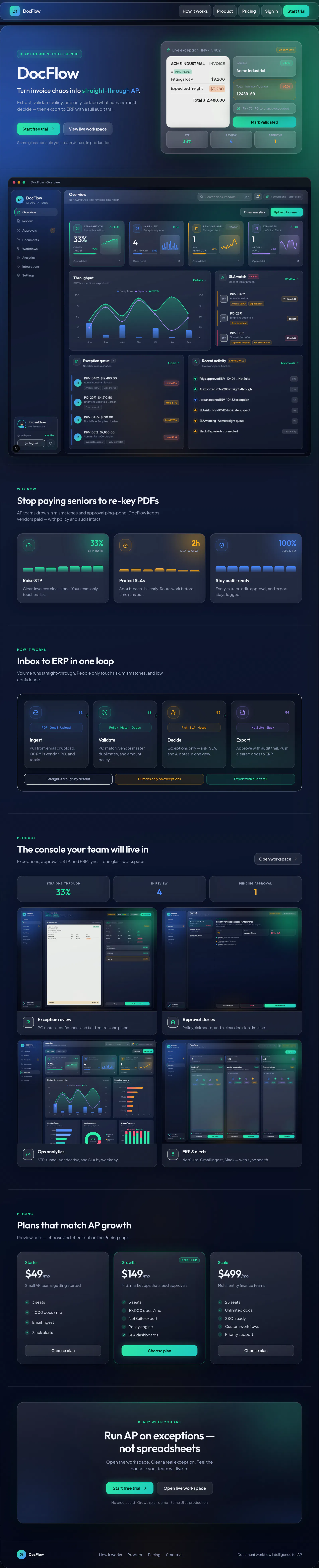 DocFlow — AI AP Console screenshot 5