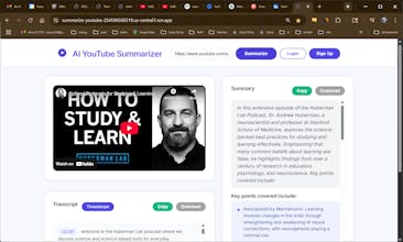 AI YouTube Summarizer gallery image