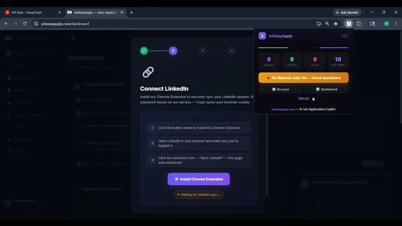 JobEasyApply screenshot 1 (video preview)