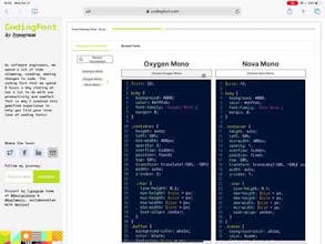 Coding Font gallery image