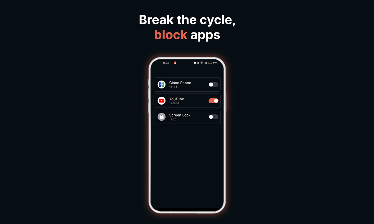 Mídia 3 de WALLHABIT: bloqueios e bobinas - ⌛ Roldem a rolagem e distrações irracionais no seu telefone.⌛