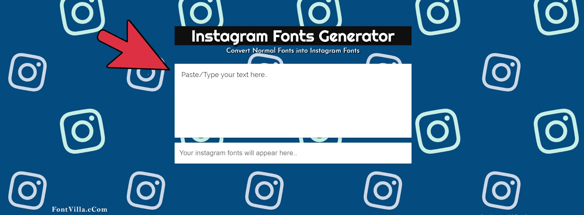 Fancy Fonts Generator (𝐉𝐮𝐬𝐭 𝓒𝓸𝓹𝔂 & 𝒫𝒶𝓈𝓉𝑒) - FontVilla