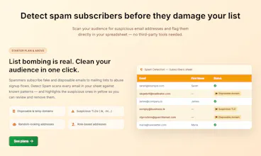 Sheets2Mailchimp gallery image