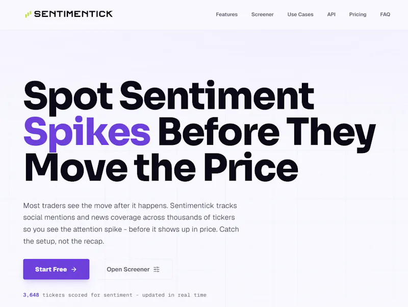 Sentimentick screenshot 1