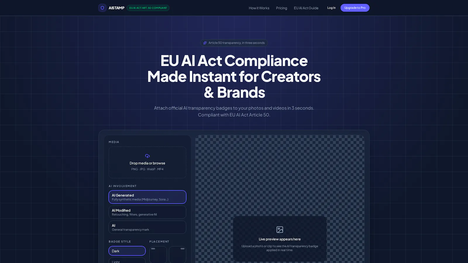 AI Stamp: Trust Badges for AI Content screenshot 2
