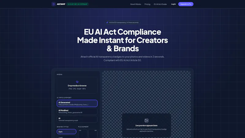 AI Stamp: Trust Badges for AI Content screenshot 2