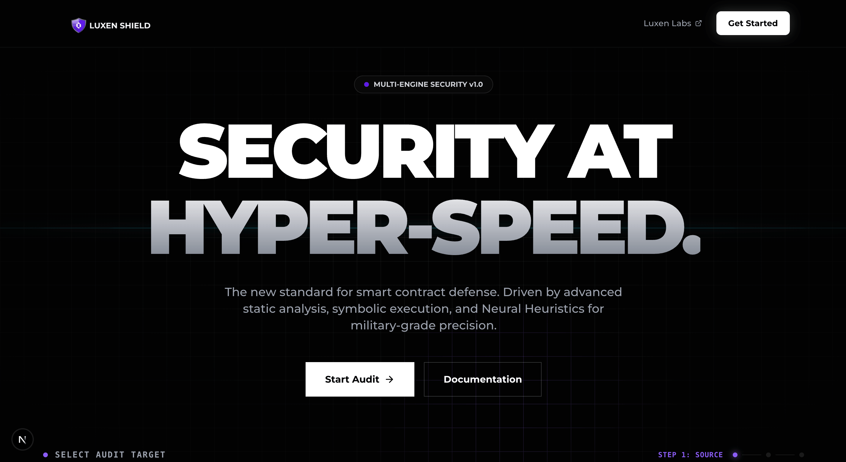 Luxen Shield - Main product screenshot demonstrating key features and user interface