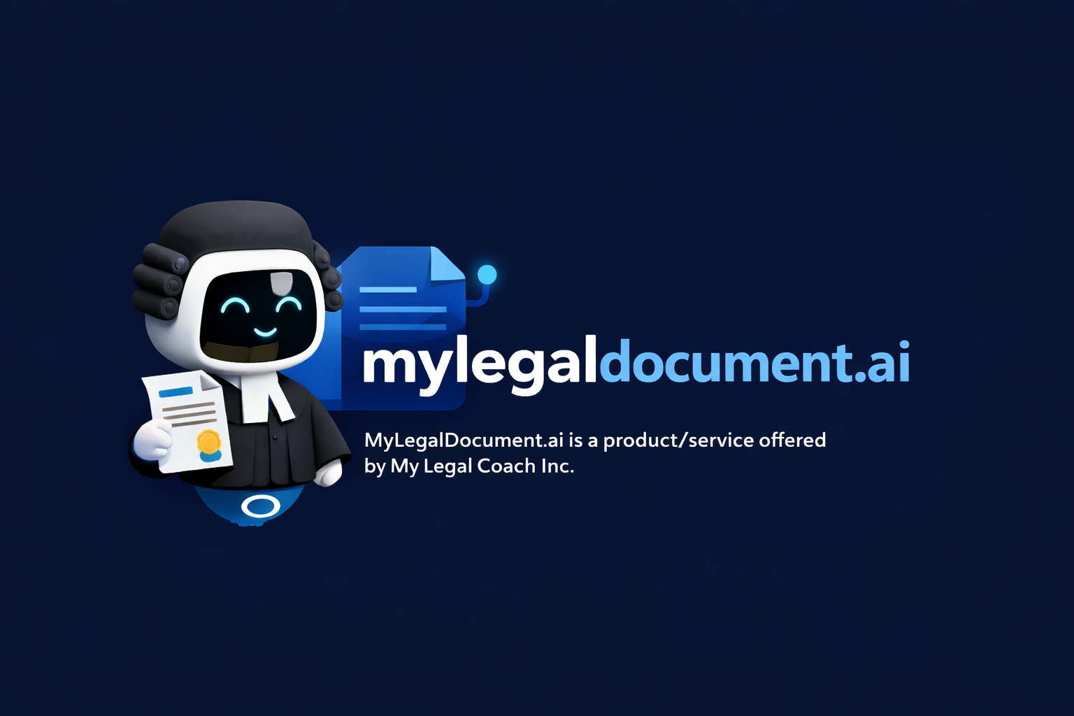 MyLegalDocument.ai - Main product screenshot demonstrating key features and user interface