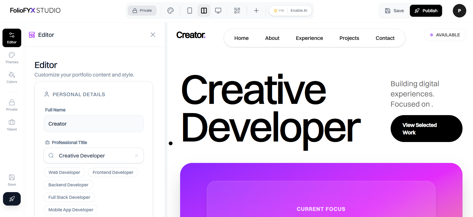 FolioFYX gallery image