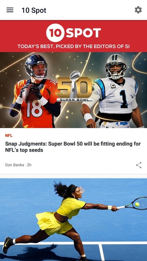Sports Illustrated app gallery image