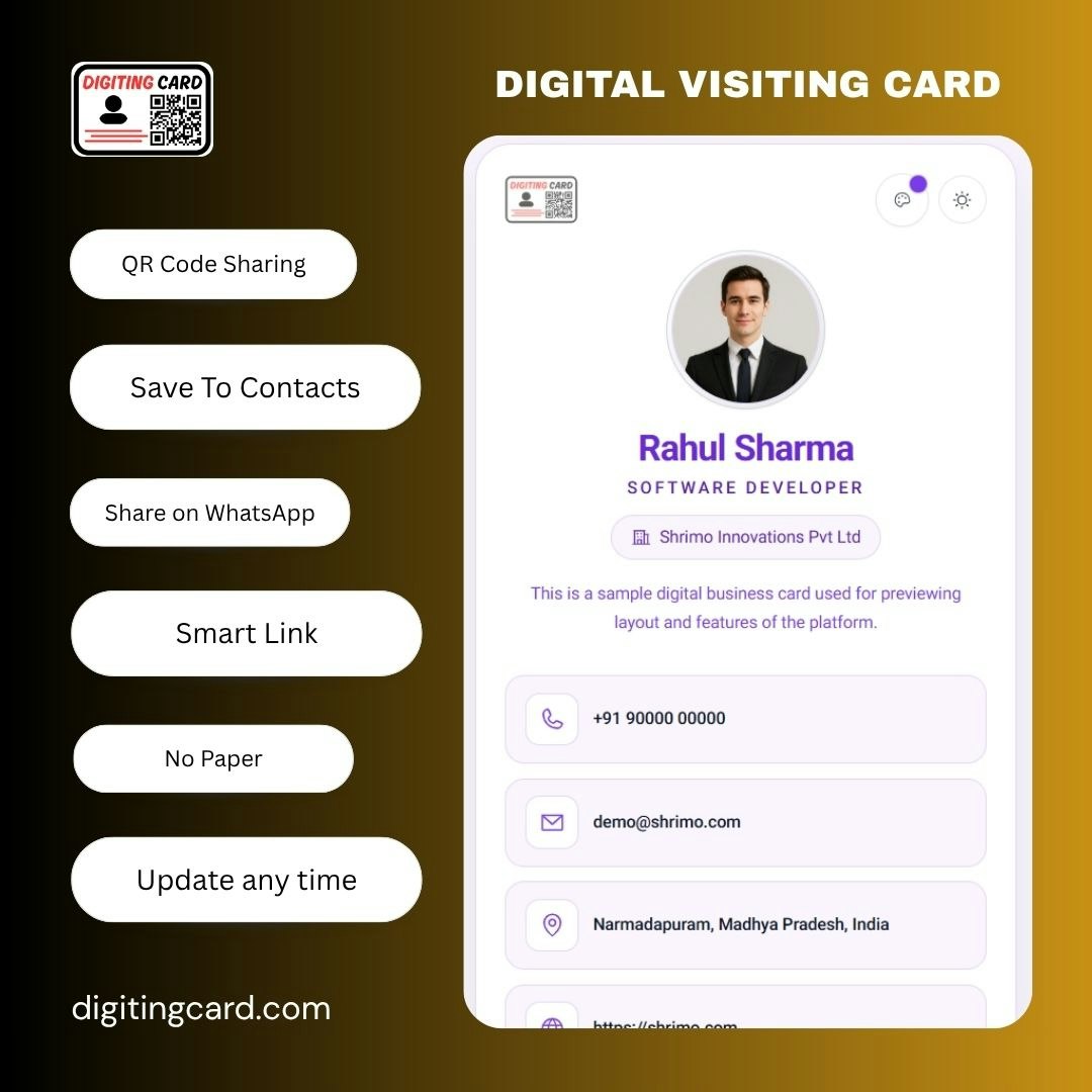 DigitingCard - Digital Visiting Card