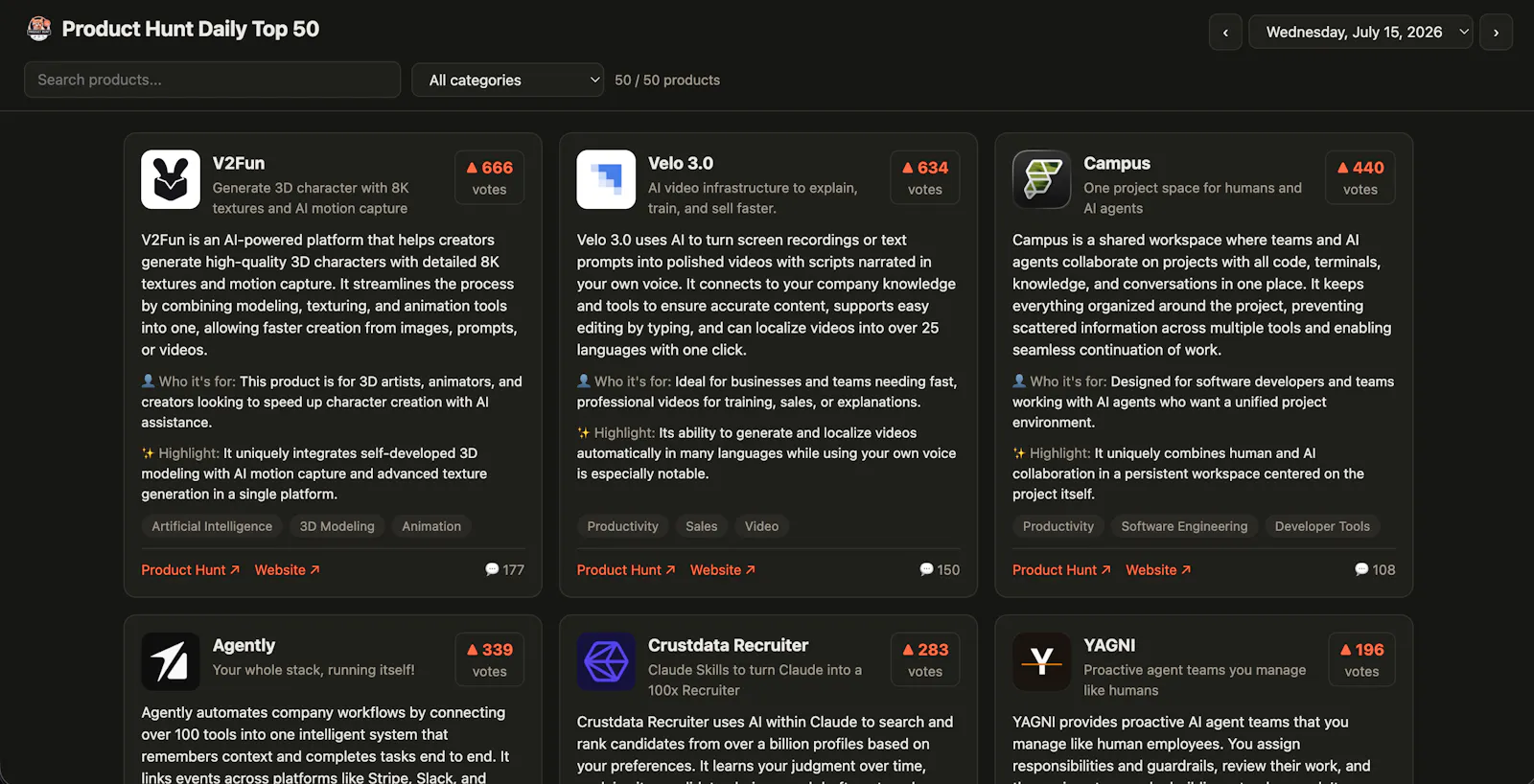 PH Daily Top 50 screenshot 2
