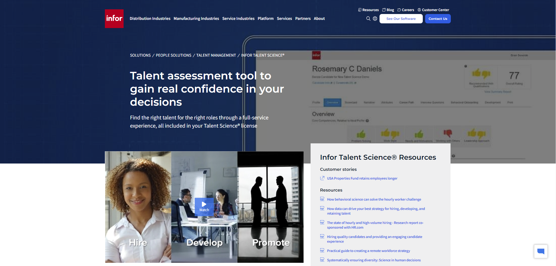 Infor Talent Science gallery image