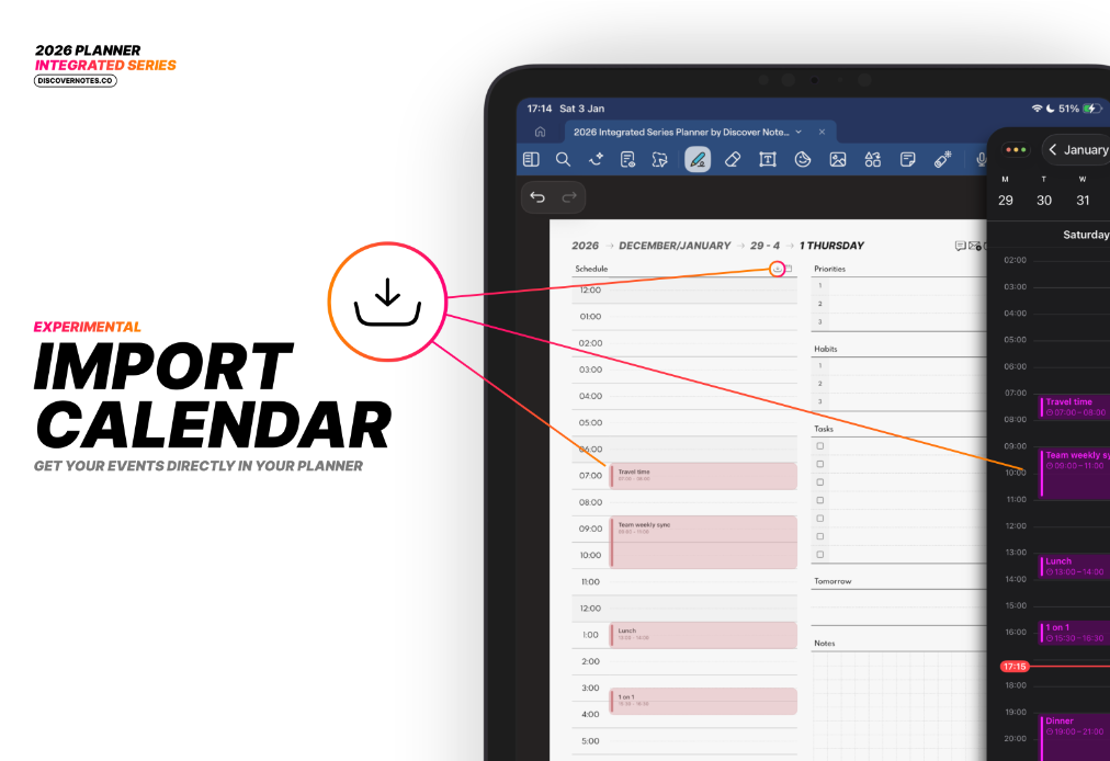 2026 Digital Planner Integration - Screenshot 2 showing product features and functionality
